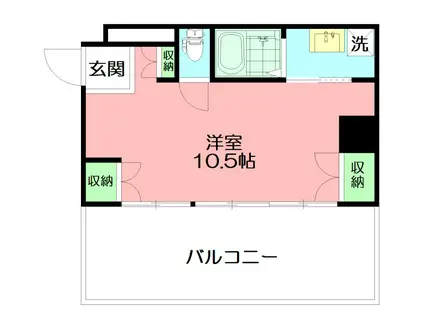 アーバンビュー本町(ワンルーム/6階)の間取り写真