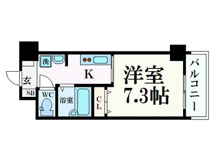 GP栄本町通(1K/11階)の間取り写真