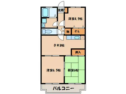PADOLE2002(3DK/2階)の間取り写真
