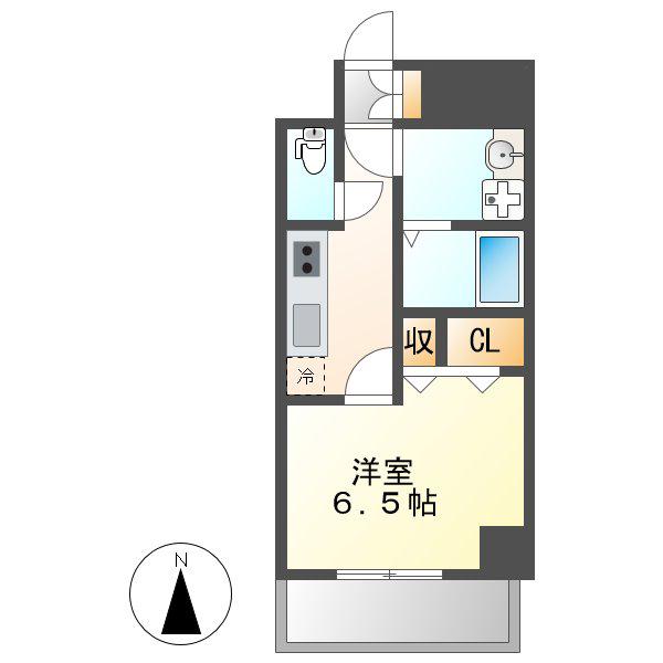 LA DOUCEUR今池南(1K/10階)の間取り写真