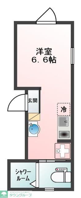 GLANZ大島イースト(ワンルーム/1階)の間取り写真