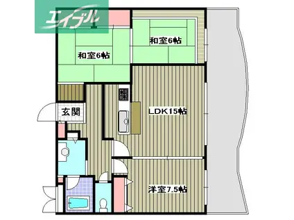 メゾンソフィア(3LDK/4階)の間取り写真