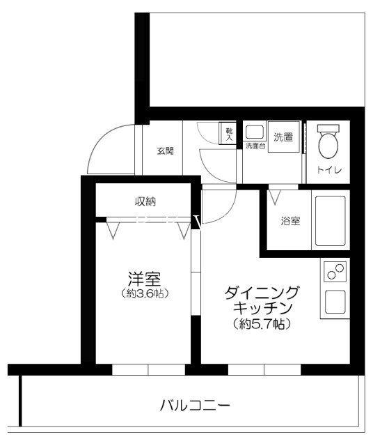 THE RESIDENCE NIHONBASHI(1DK/5階)の間取り写真