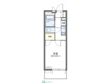 レオパレスアミティエ(1K/2階)の間取り写真
