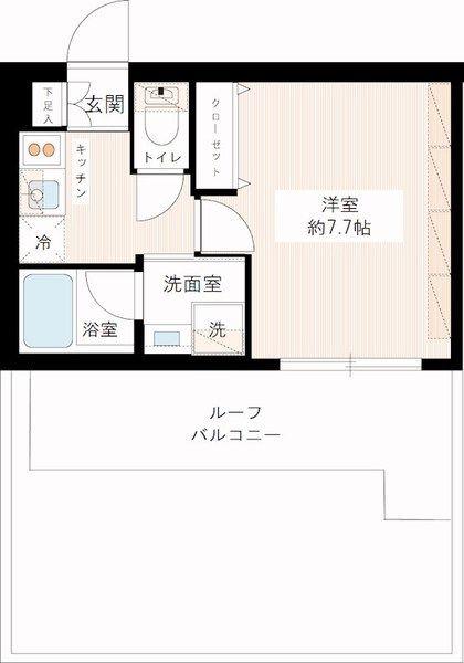 MAXIV王子RICOTT(1K/5階)の間取り写真
