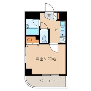 K・Mコート(1K/3階)の間取り写真