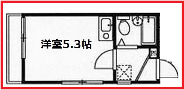 シャンテ王子本町(ワンルーム/2階)の間取り写真