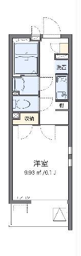 クレイノリヴェール西寺尾(1K/3階)の間取り写真