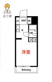 ホーユウコンフォルト白楽A棟(ワンルーム/5階)の間取り写真