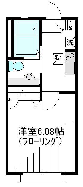 アーバンフラッツ高円寺(1K/1階)の間取り写真