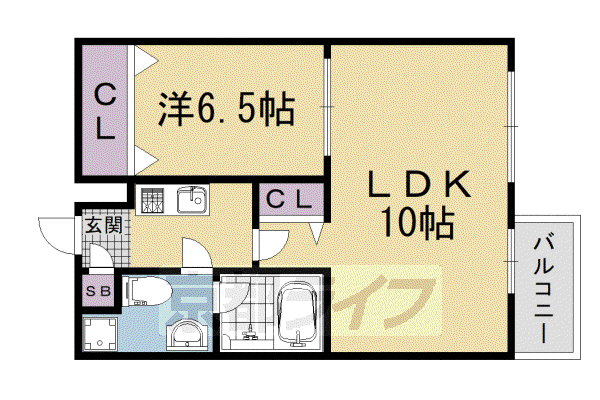 プレサンスNEO京都烏丸(1LDK/13階)の間取り写真
