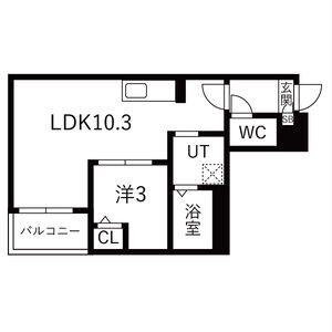 JACK SHOHOX(1LDK/1階)の間取り写真