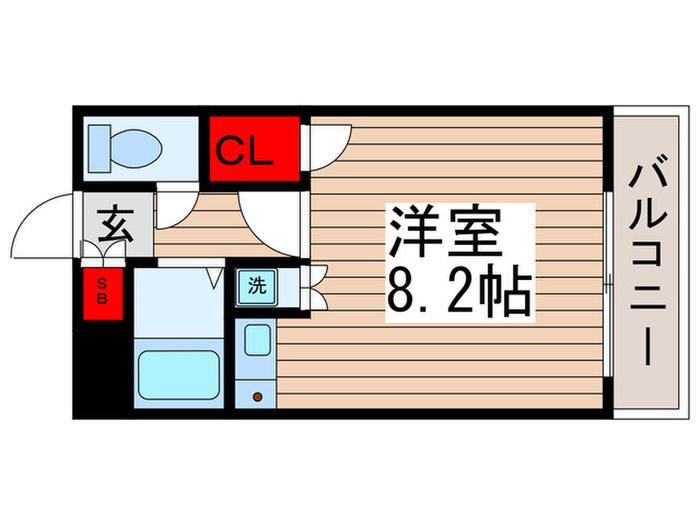 エスポワールトミタ(ワンルーム/3階)の間取り写真