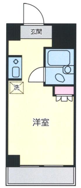 東池袋パレス(ワンルーム/6階)の間取り写真