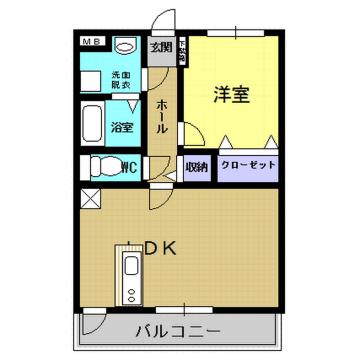 ラピュタ.S(1LDK/2階)の間取り写真