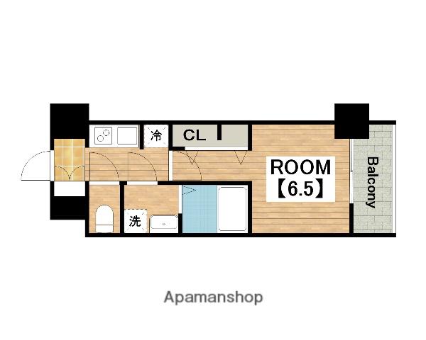 S-RESIDENCE堺ALTKLAS(1K/13階)の間取り写真
