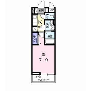 GRANDIO 春岡(1K/3階)の間取り写真