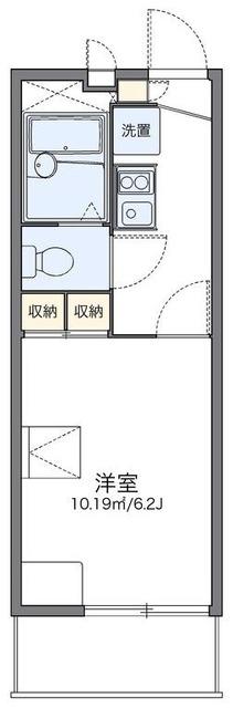 レオパレス下連雀(1K/1階)の間取り写真