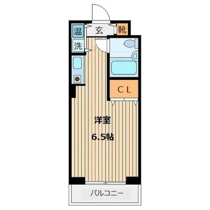 ヴィラリッツ鶴見中央(1K/4階)の間取り写真