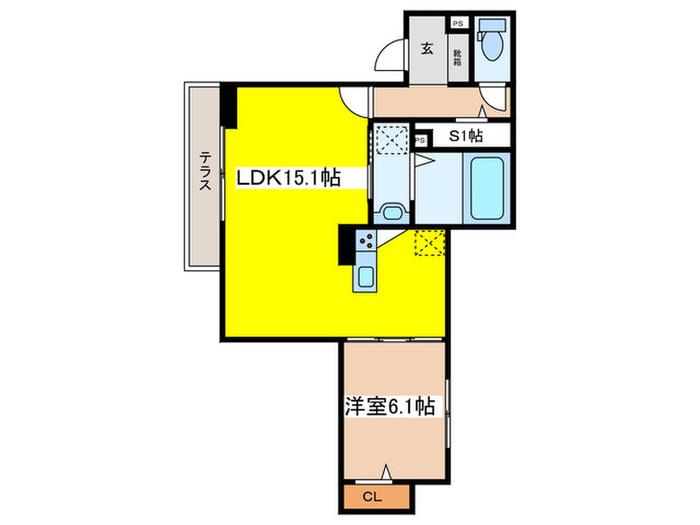 グラナーデ貫井(1SLDK/2階)の間取り写真