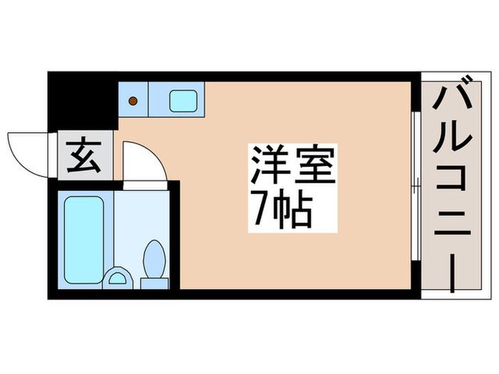 レガーロ行徳(ワンルーム/1階)の間取り写真
