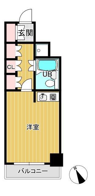 グランドメゾン千駄木中央(ワンルーム/2階)の間取り写真