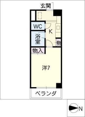 サンパーク豊年町(1K/3階)の間取り写真