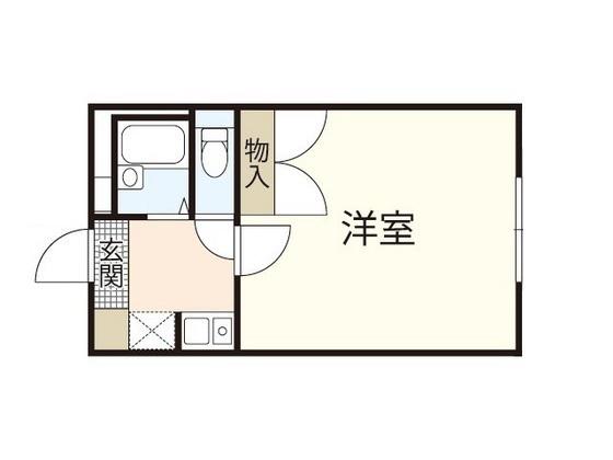 レオパレスソレイユ(1K/1階)の間取り写真