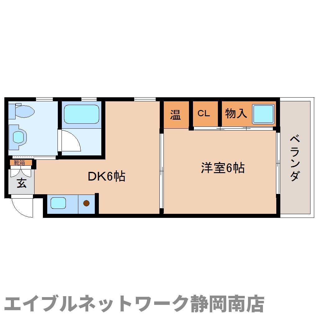 イ・ムーブルパレス中田(1DK/3階)の間取り写真