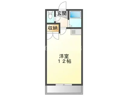ひまわりハイツ(1K/1階)の間取り写真