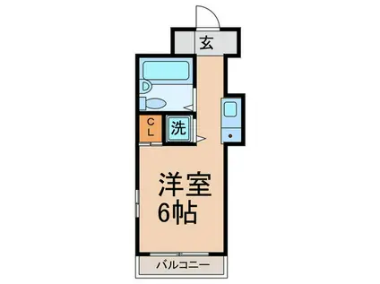 プレール恵比寿(ワンルーム/1階)の間取り写真