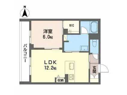 シャーメゾンCOMFORZA(1LDK/3階)の間取り写真