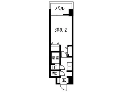GLUCK MAISON S(1K/2階)の間取り写真