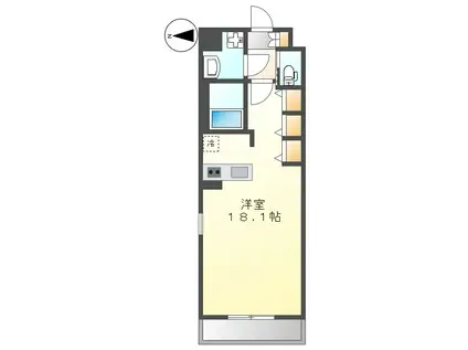 THE GD ONE(ワンルーム/4階)の間取り写真