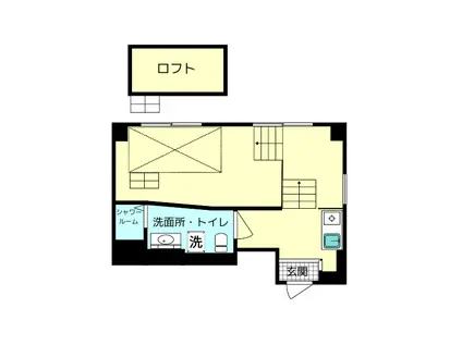 イルコンプレッソ(ワンルーム/1階)の間取り写真