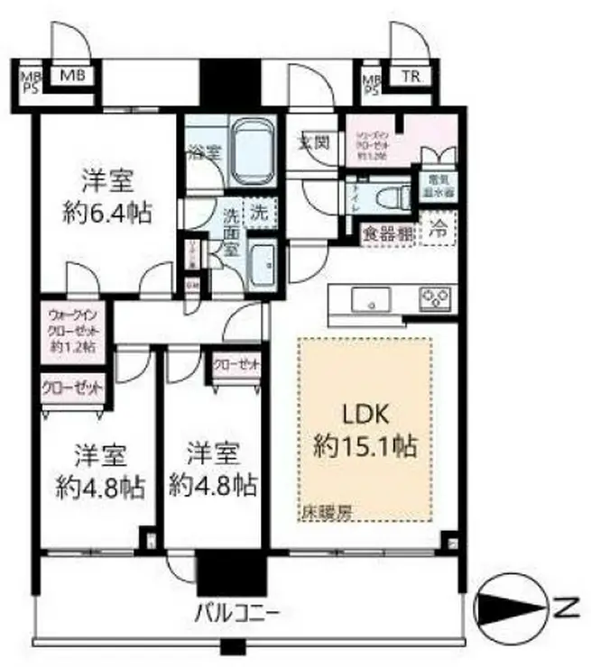 THE TOYOSU TOWER 41階階 間取り