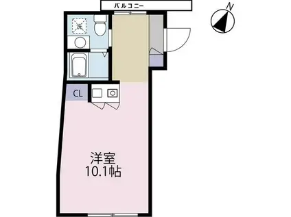 HJ PLACE NISHIHARA(ワンルーム/2階)の間取り写真