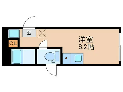 アクアブリーズ板橋(ワンルーム/2階)の間取り写真
