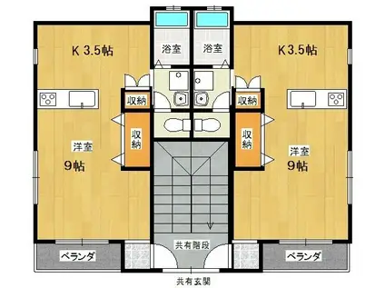 ETO 14(ワンルーム/1階)の間取り写真