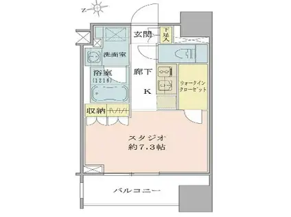 クラッシィハウス大手町(1K/9階)の間取り写真