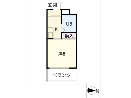 メゾンド・スクワール(ワンルーム/3階)の間取り写真