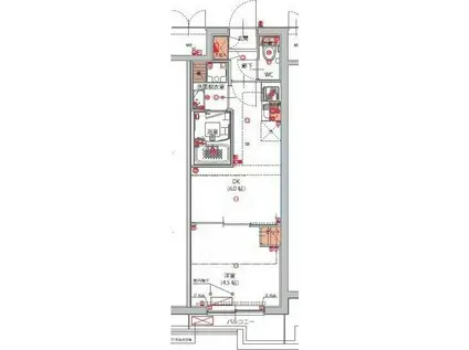 ハーモニーレジデンス東京南砂パークサイド(1DK/3階)の間取り写真