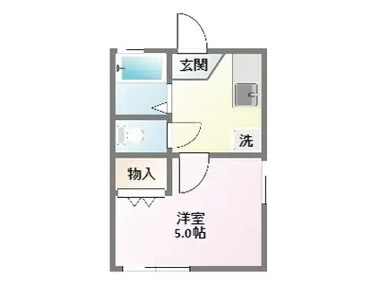 アール・アンジュ(1K/1階)の間取り写真