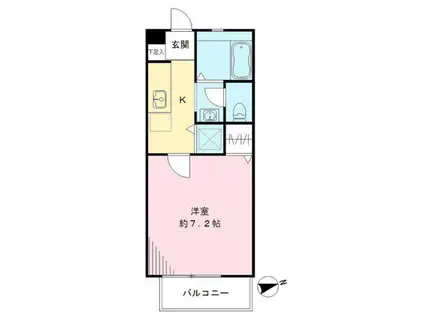 エーデルハイム永福(1K/2階)の間取り写真