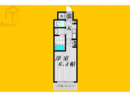 アイランド中野(1K/2階)の間取り写真