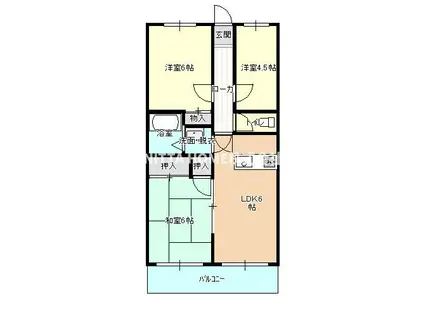 SKY新庄(3LDK/1階)の間取り写真