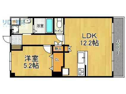 フェリーチェ(1LDK/2階)の間取り写真