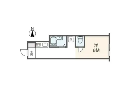 IRISHILLS(ワンルーム/3階)の間取り写真