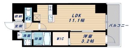 ECORO TOYONAKA(1LDK/2階)の間取り写真