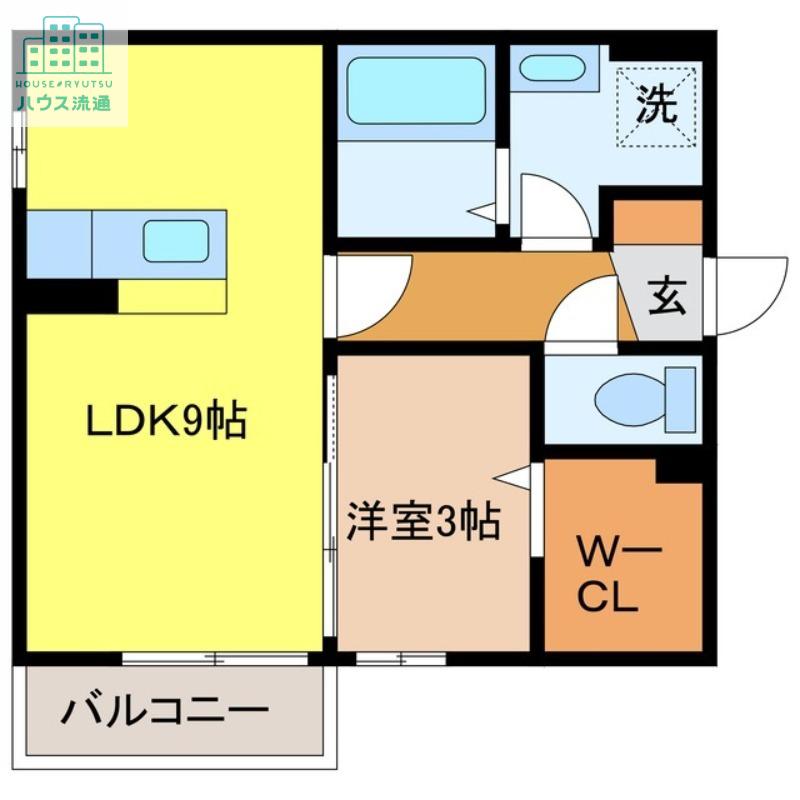 メゾン・ラ・パトリア G(1LDK/1階)の間取り写真